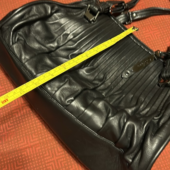 Cole Haan Black Pleated Shoulder Bag - Picture 11 of 16